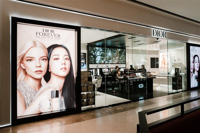 Façade du magasin Dior Parramatta, photo de référence.
