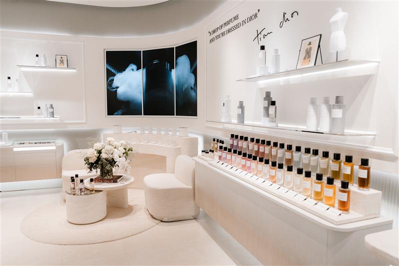 Espace de conseil du magasin Dior Parramatta, photo de référence.